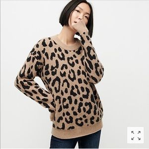 New Jcrew animal print sweater - size S